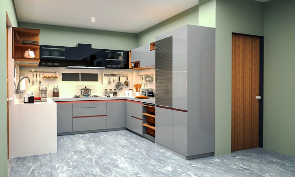 Tủ bếp Acrylic cao cấp