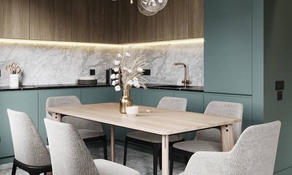 Tủ bếp cao cấp phong cách